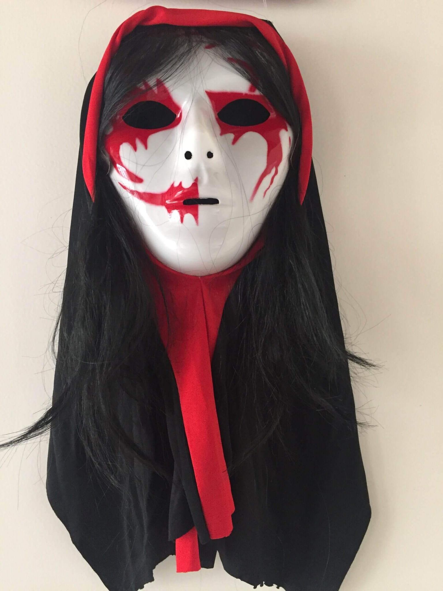 Wanna Party Ghost Mask with Hair