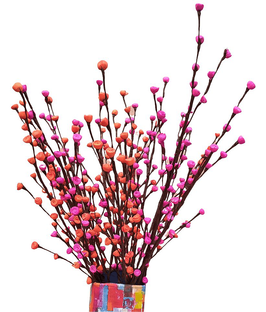 Fab n Style Assorted Multicolour Artificial Flowers Bunch - Pack of 1