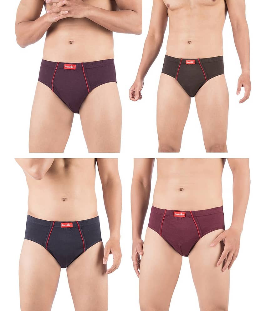 VIP Pack of 4 Cotton Briefs For Men's ( Multicolor )