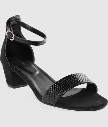 MARC LOIRE Black Block Heels