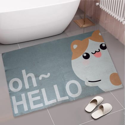 Square&nbsp;Bathroom mat Water Absorbent mats Diatomite Door Mat Anti-Slip Bath Mat Quick Drying Absorbent mat for Home, Kitchen (59x40) (Mix Design)