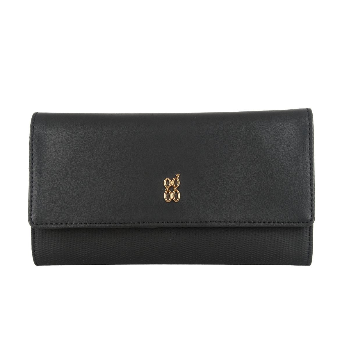 FLOUNCE WALLETS 3 FOLD L BLACK
