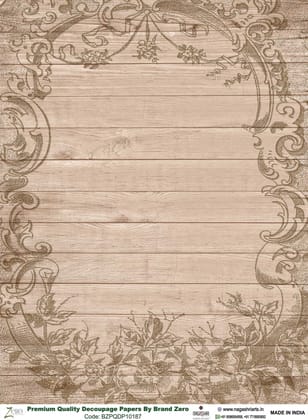 Brand Zero Premium Quality Decoupage Paper Pack of Two - Design Code: BZPQDP10187