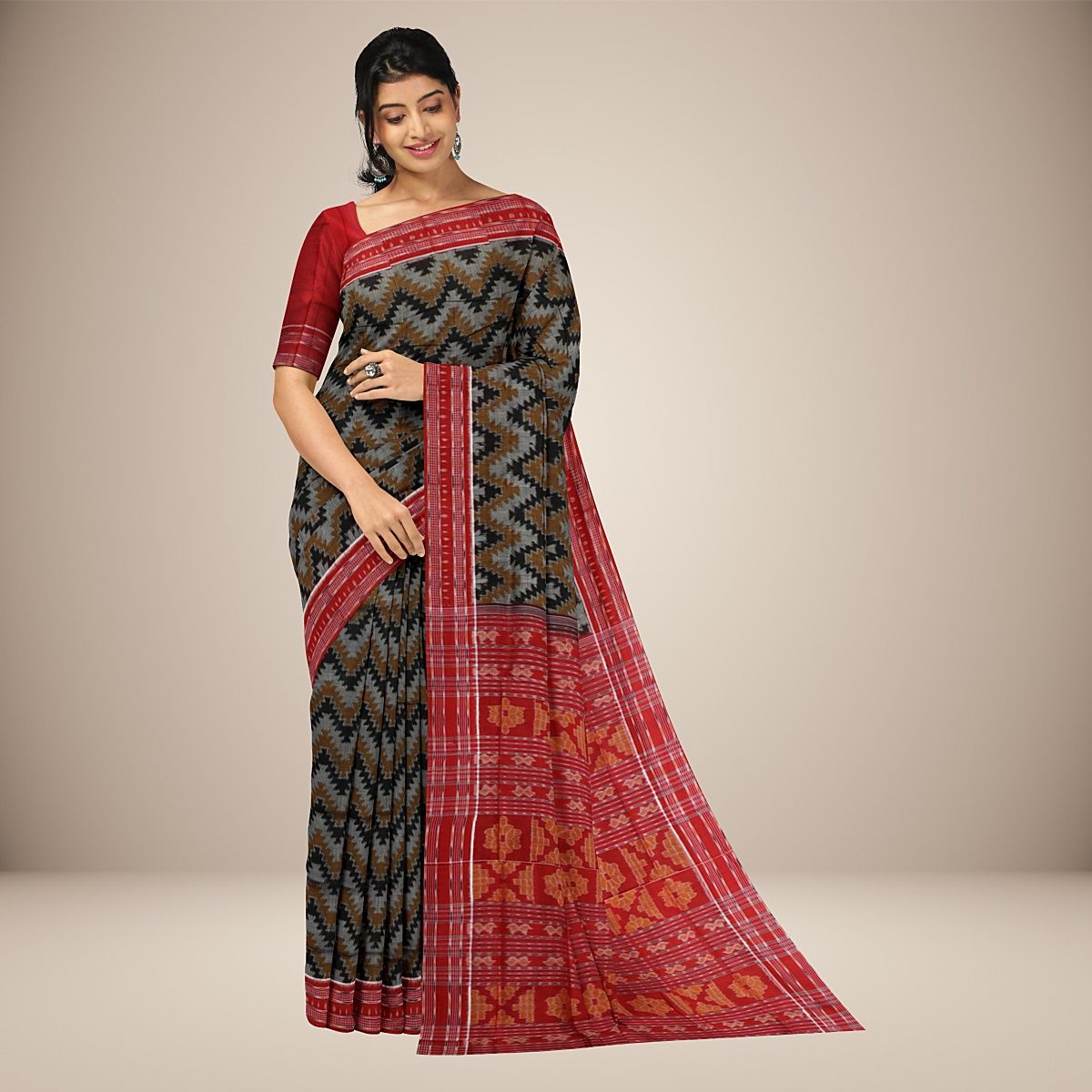 Handwoven Sambalpuri Cotton Saree
