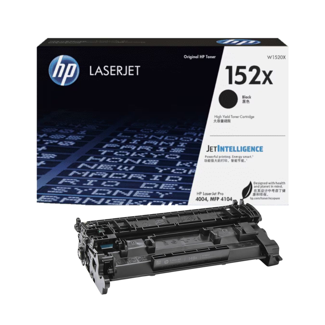 HP 152X Black Original LaserJet Toner Cartridge (W1520X)