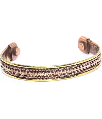 Rudradivine Mix Metal Magnets end , good health and reliving arthritis/rheumatic symptoms, Bangle/bracet open end free size Kada for Men and Women