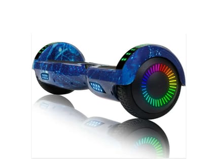 PULSEBOARD P6+ UL 2272 Certified Hoverboard Self Balancing Electric Scooter 6.5 Inch for Adult and Kids with LED Light and App (Galaxy)