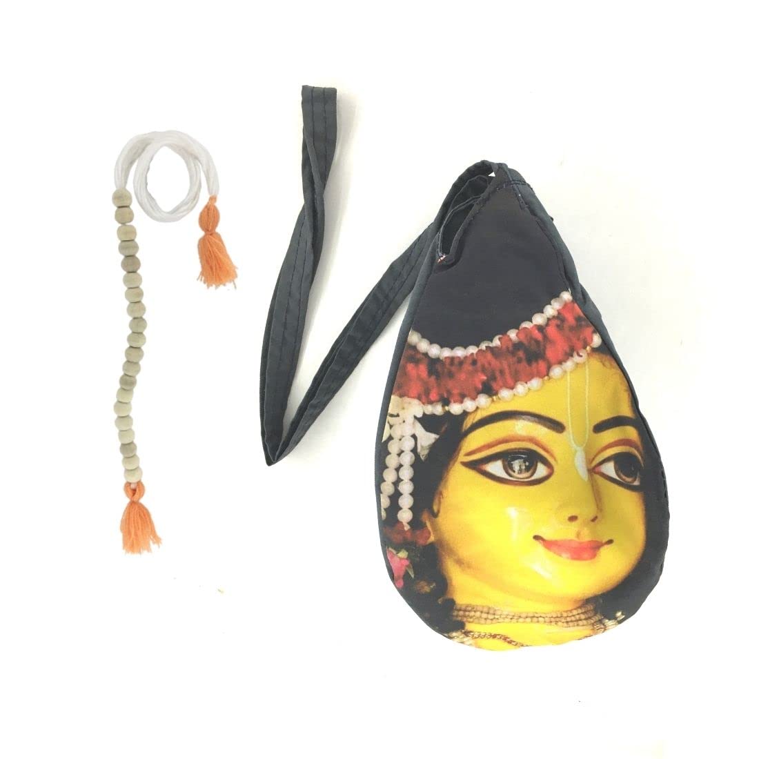 MAYAPURI Mahaprabhu Printed Chanting Bag/Japa Bag with Sakshi Mala Counter