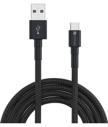 Portronics - Black 3A Type C Cable 1 Meter