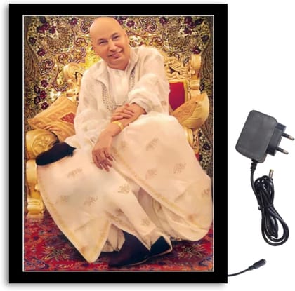 NOKKES Jai Guru Ji Bade Guru ji Sawroop Guru Ji Light Photo Frame 8X10 inch Led Light photo Frame With Light Adaptor Led Light Photo Frame Black Color Photo Frame_AQW246 NOKKES Jai Guru Ji Bade Guru ji Sawroop Guru Ji Light Photo Frame 8X10 inch Led Light photo Frame With Light Adaptor Led Light Photo Frame Black Color Photo Frame_AQW246