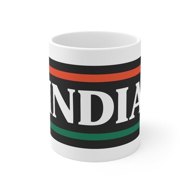 DARSHANS Ceramic India Printed Coffee Mug (Color: White, Capacity:330ml)