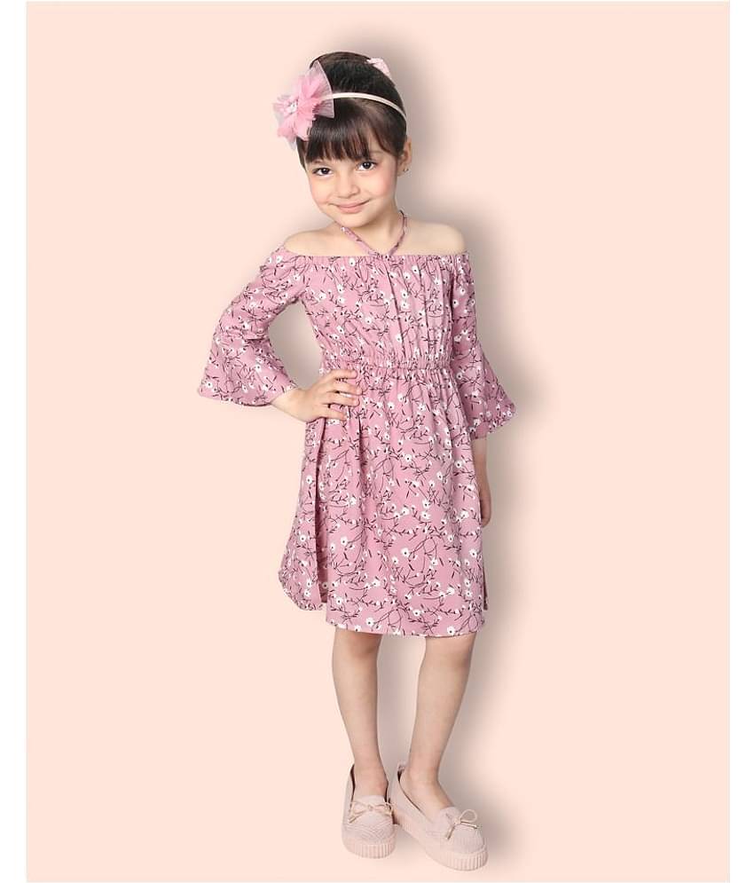 Addyvero Cotton A-line For Girls ( Pack of 1 , Pink )