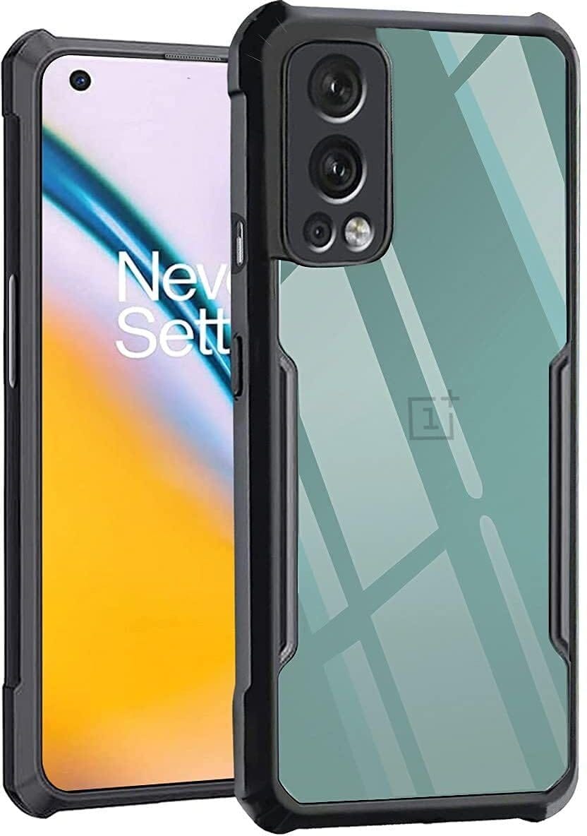 PLUGTECH Slim Shockproof Case | Matte Black Soft | Drop Protection | Precise Cutouts | Premium Mobile Cover for OnePlus Nord 2