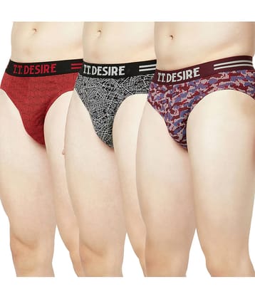 TT Pack of 3 Cotton Briefs For Men's ( Multicolor )