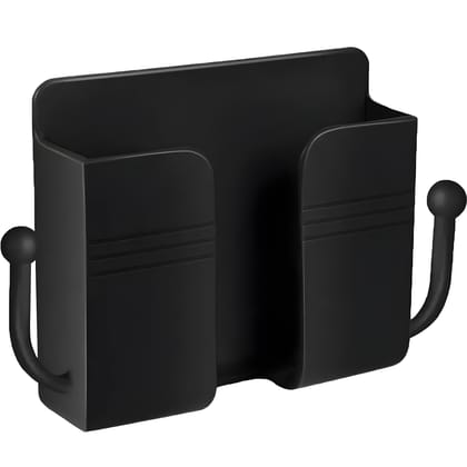 LastN Wall Mount Mobile Holder Charging Stand With 2 Hook For Bedroom Bathroom Kitchen Mobile Holder