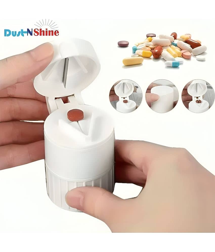 4 in 1 Function Tablet Pill Cutter Crusher and Pill Storage Tablet Cutter