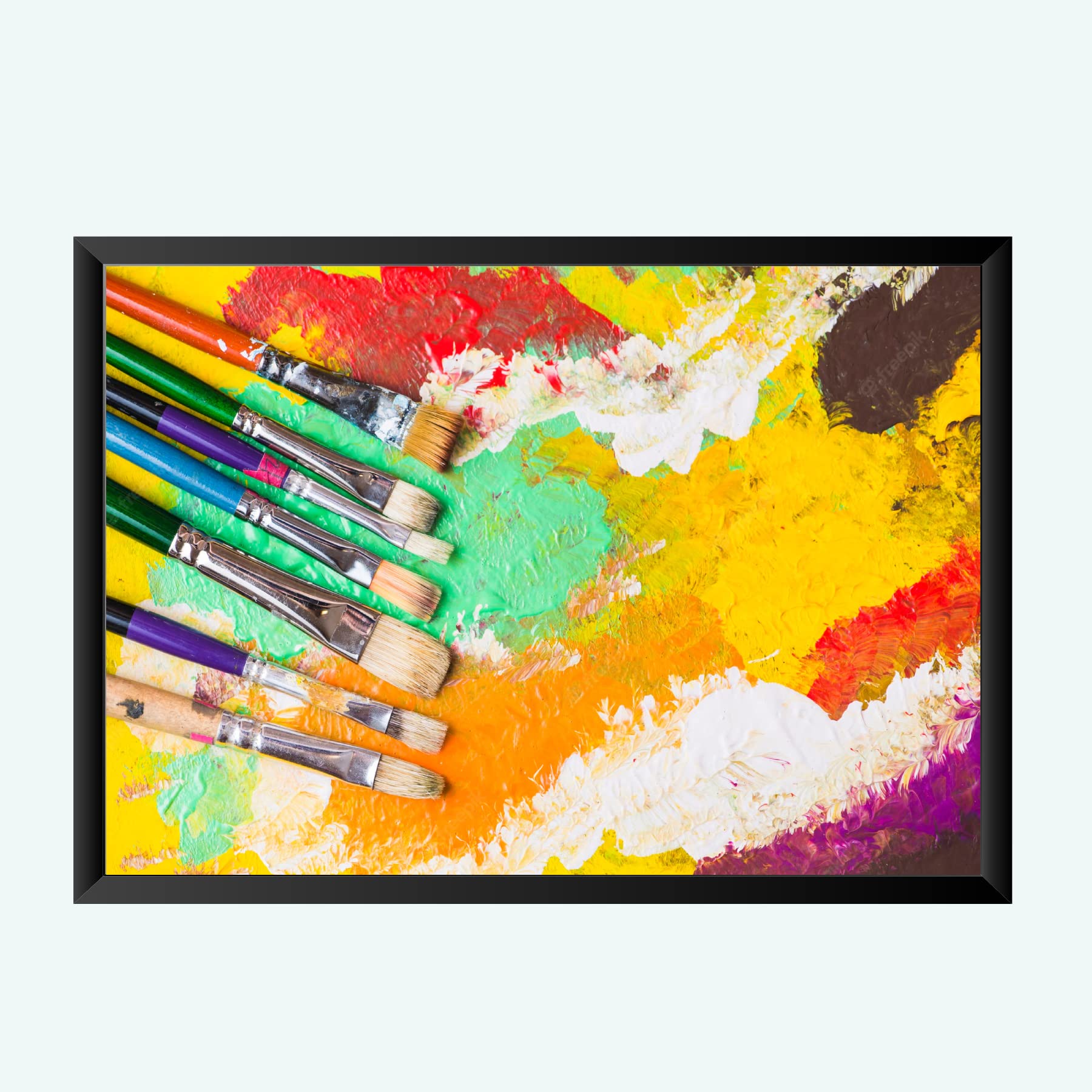 NOKKES Digital art painting with Photo Frame Home Bedroom Living room office Photo Frame Size 8X12 In_1