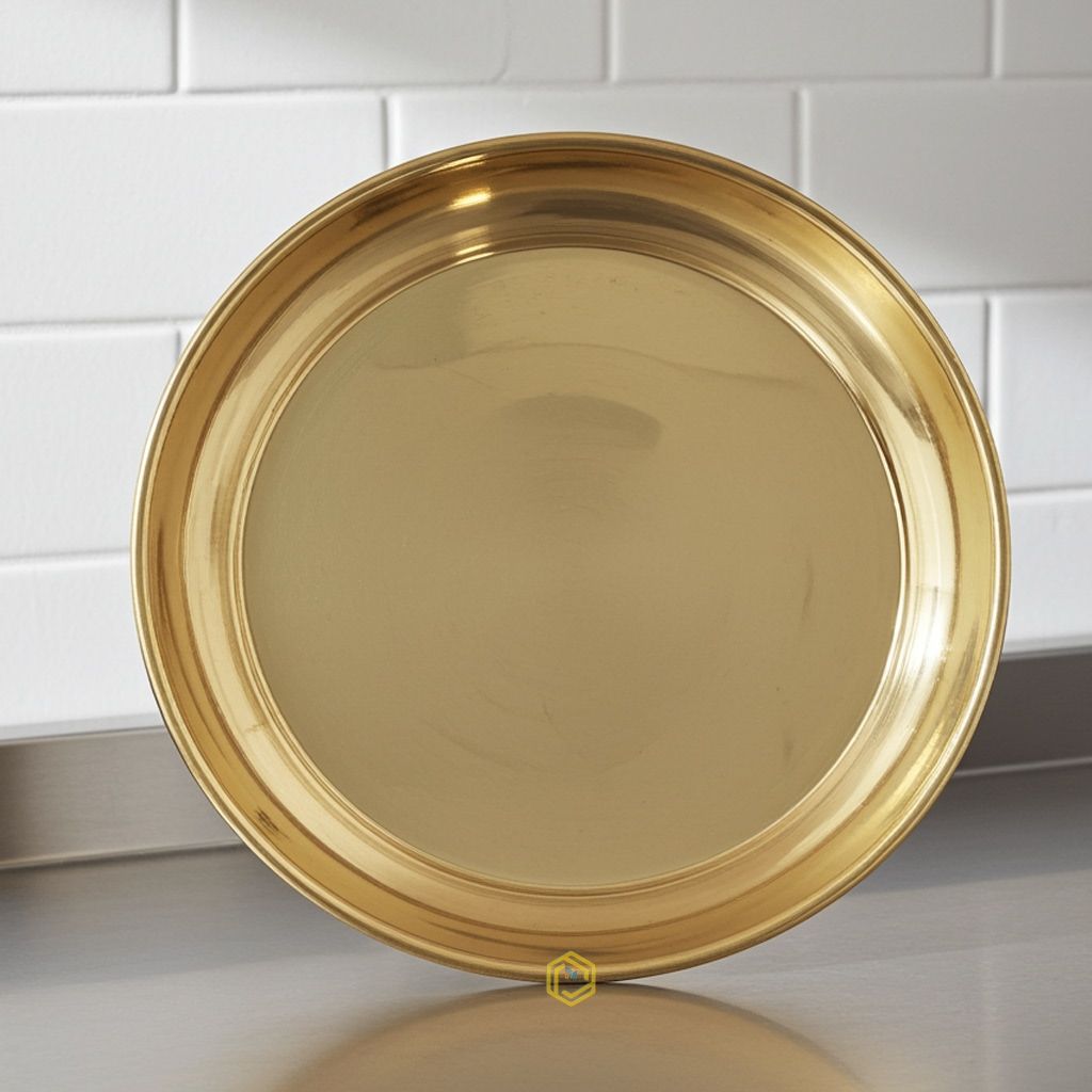 Brass Plain Plate No. 7 (ZMAS494 G)
