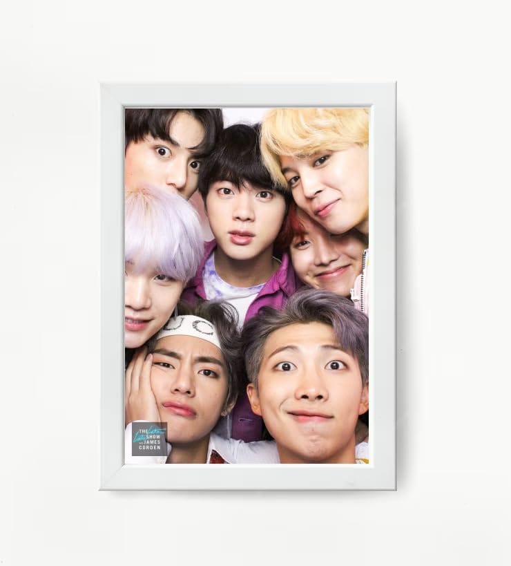 NOKKES Bts Army Bangtan Boy V suga J-Hope Jungkook Jin Jimin Rm 5X7 Inch Size Photo Frame Photo Home Office_EQW240
