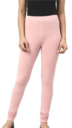 RATHNA APPARELS Churidar Ethnic wear Leggings ( Baby Pink,Solid ) (S - Size)