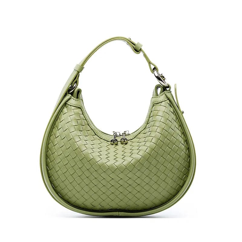 Custom Ladies Handbags Large Capacity Woven Cowhide Leather Tote Leather Hand Bags For Women Luxury