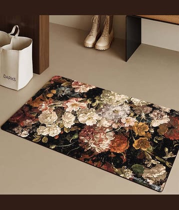 GEEO Set of 1 Anti-skid Rubber Door Mat ( 60 X 40 cm ) Multi
