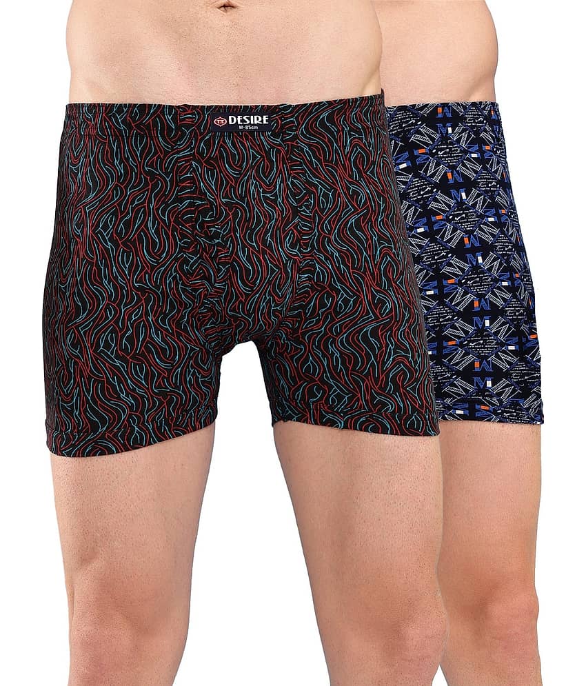 TT Pack of 2 Cotton Trunks For Men's ( Multicolor )