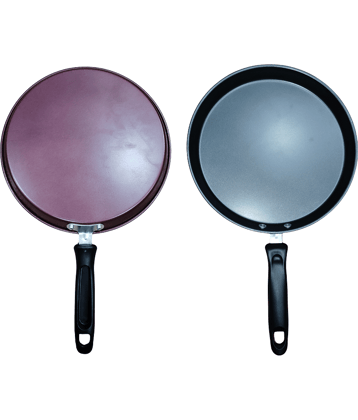 Gjshop Tawa Non Stick Aluminium Dosa Tawa/Flat Tawa Copper Bottom Bakelite Handle 3 mm Thickness 24 cm Diameter