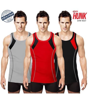 Rupa Hunk Multi Sleeveless Vests Pack of 3