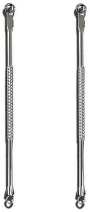 Glamezone Stainless Steel Blackhead Remover Needle Two Round (Pack Of 2)