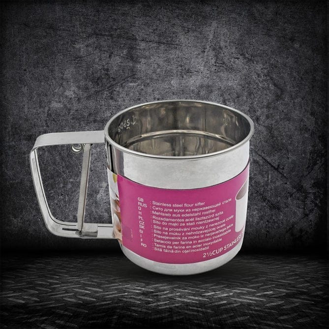 FLOUR SIFTER STAINLESS STEEL SHAKER, FLOUR SIEVE MULTIPURPOSE HANDHELD FOR HOTEL FOR KITCHEN, HOME