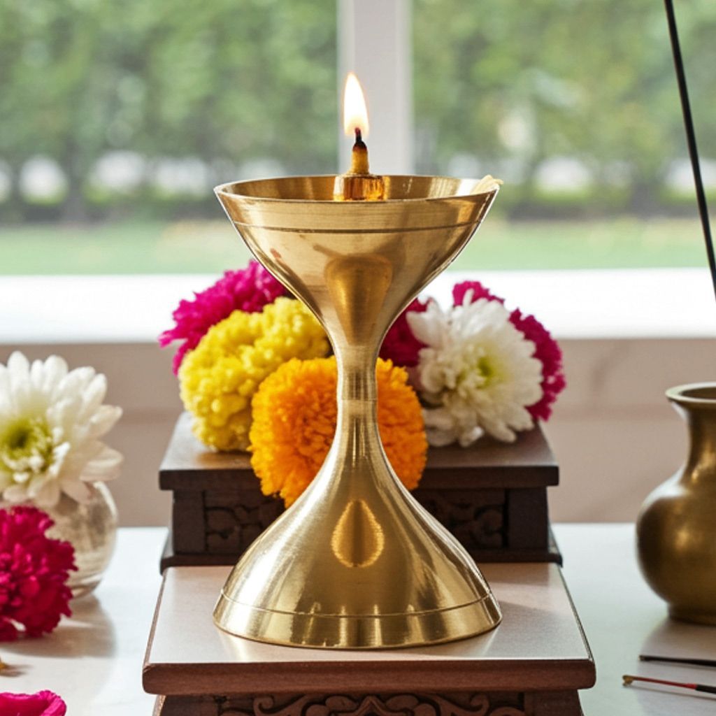 Brass Akhand Deepak No. 6 (ZMAS193 F)