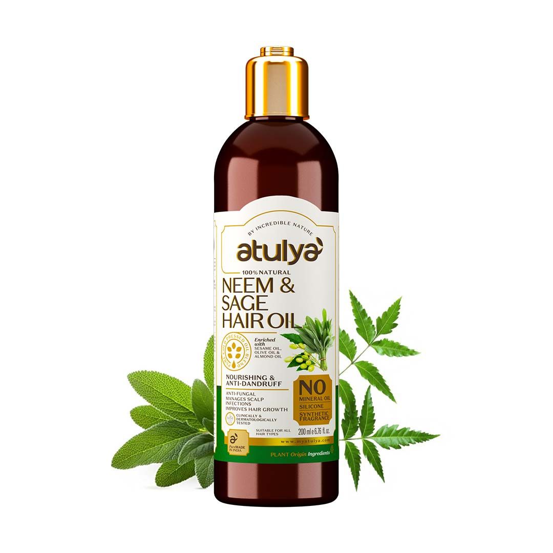 Atulya Neem & Sage Hair Oil | Nourishing and Anti-dandruff - 200ml