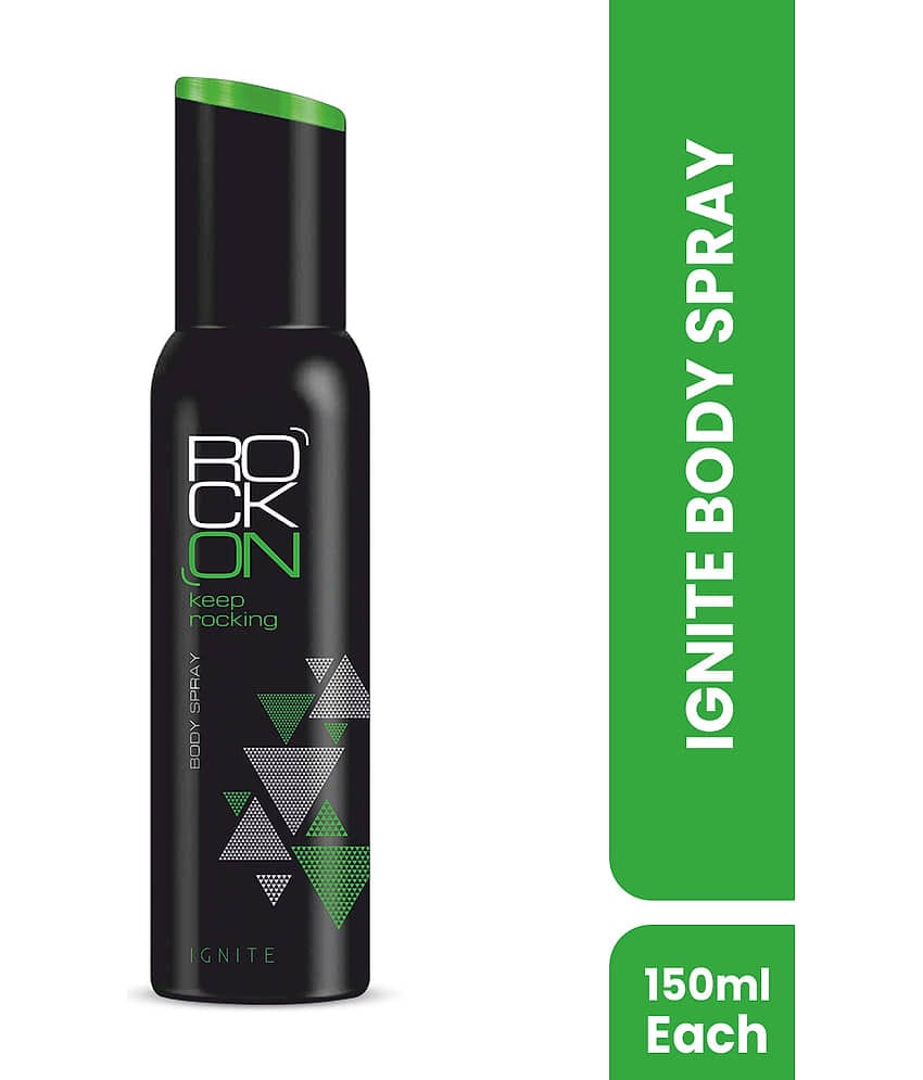 ROCK ON Ignite Deodorant Body Spray with Long Lasting Fragrance Men & Women 150 ml ( Pack of 1 )