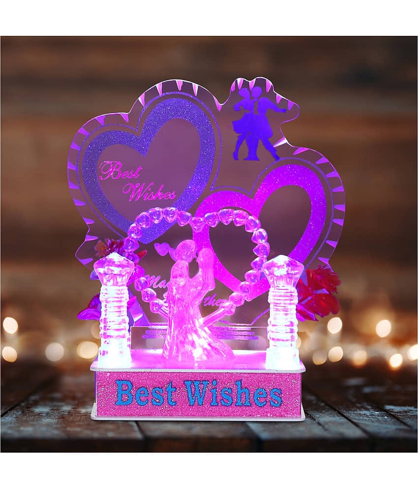 Awesome Craft Multicolor Glass Couple Figurine