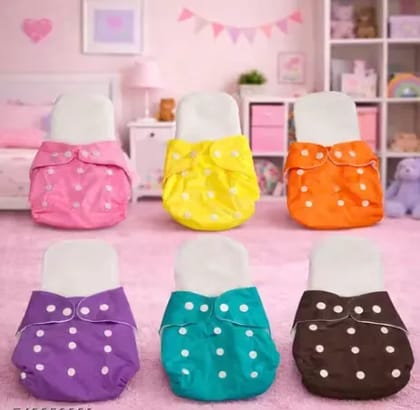 Pack of 6 with 6 Inserts  Eco Friendly Baby Diaper