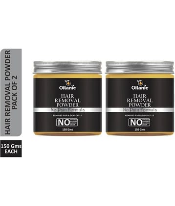 Oilanic  Hair Removal Powder For Removing Hair  Hair Removal Powder From Underarms, Legs & Bikini Line(Three in one) 300 g Pack of 2