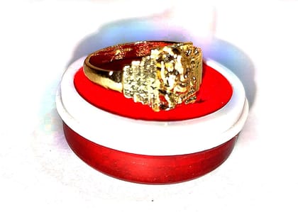 Men's and women's Gold plated  Ring with Lion Head Design
