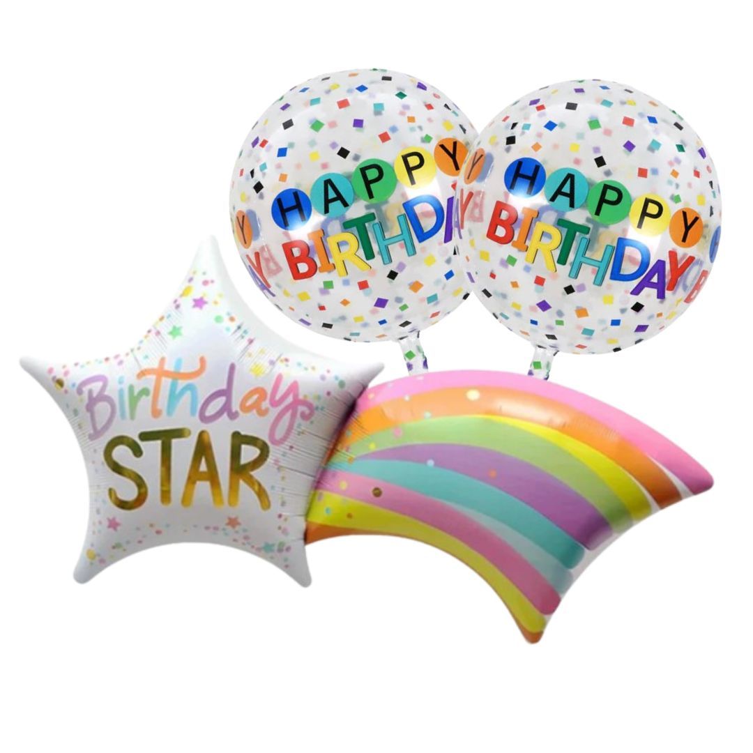 You're my Birthday Star Helium Balloon Bouquet Set of 3