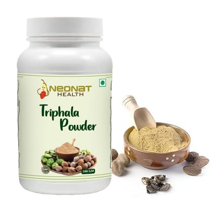 Neonat Health Triphala Powder / Churna 100gm, Natural Immunity Booster for Men and Women, Rich in Antioxidants Stress Relief and Digestive Support, Ayurvedic Blend of Amla, Haritaki and Bibhitaki Herbal Wellness Neonat Health Triphala Powder / Churna 100gm, Natural Immunity Booster for Men and Women, Rich in Antioxidants Stress Relief and Digestive Support, Ayurvedic Blend of Amla, Haritaki and Bibhitaki Herbal Wellness