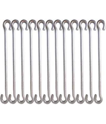 Laxmi Garden Jhula Swing Rod Hook (Pack of 12) Set of 12 Stainless Steel Hooks