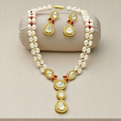 Aroha Pearl Necklace Set