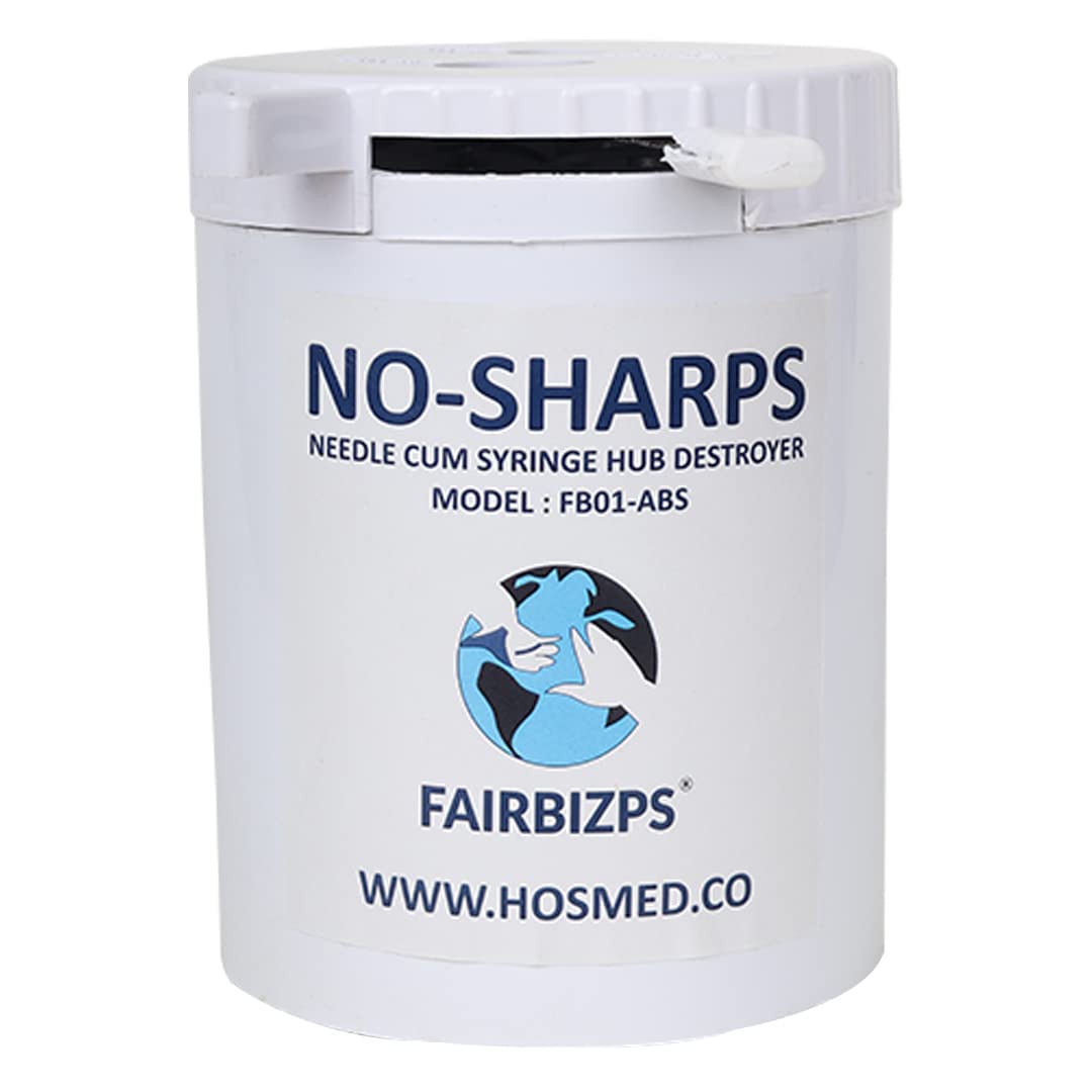 FAIRBIZPS Manual Needle Hub Cutter Needle Destroyer and Syringe Cutter with Stainless Steel Blade Manual Hub Cutter Machine