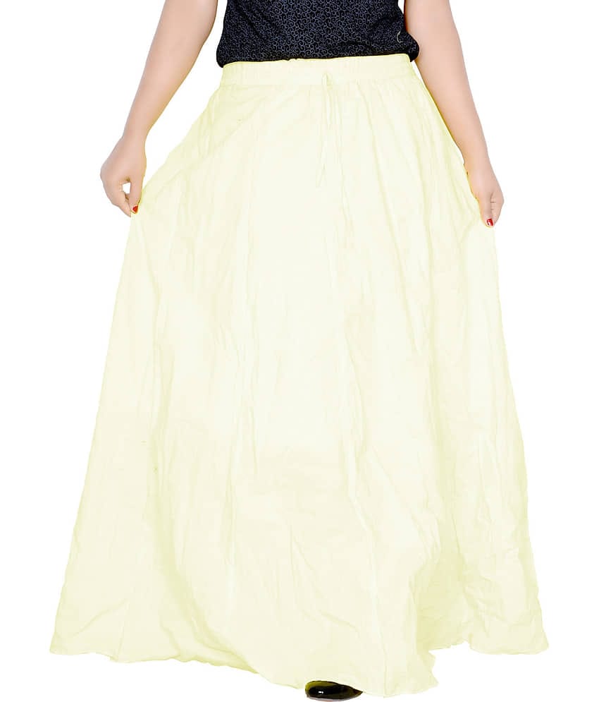 Sttoffa Cotton Broomstick Skirt - Off White
