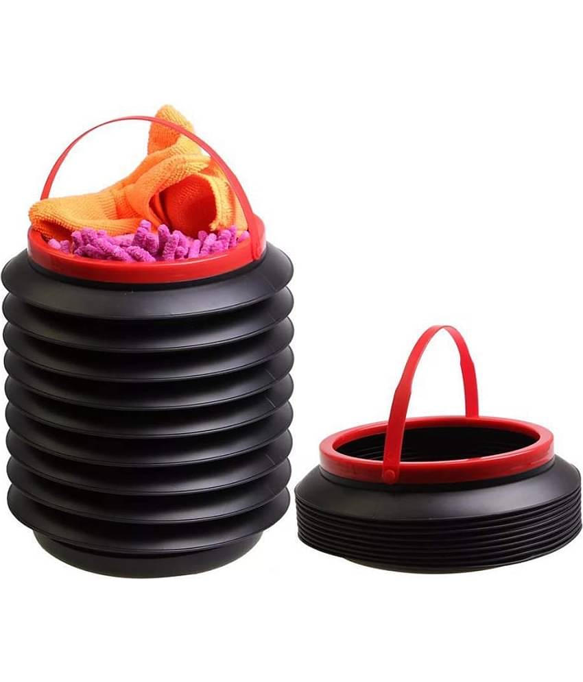 Mini Car Manual-Lift Trash Bin Can Holder Dustbin Foldable Pack of 1