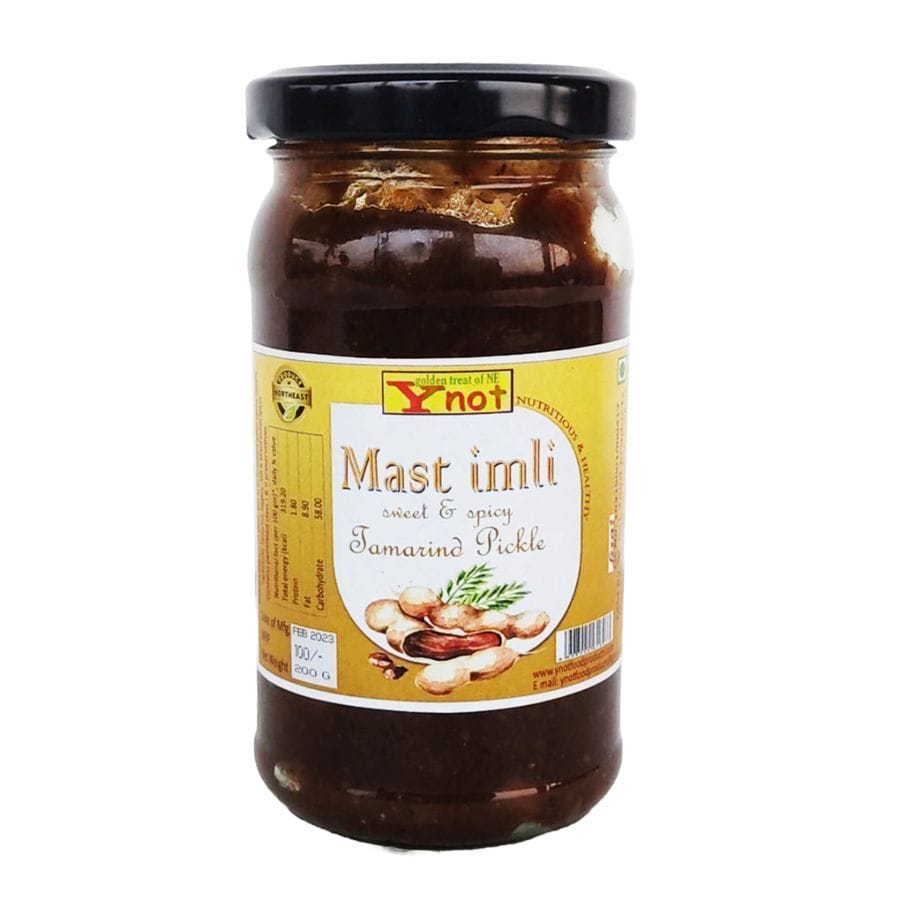 Ynot Mast Imli Tamarind Pickle - 180 gm - One glass jar