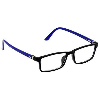 Hrinkar Plastic Full Rim Rectangle spectacle frames Men & Women - HFRM-BK-BU-15