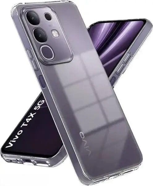 PLUGTECH TPU Ultra Hybrid Clear Camera Protection Back Cover Case for Vivo T4X,iQOO Z10x,Vivo Y29 4G,Vivo Y31 Pro-Transparent