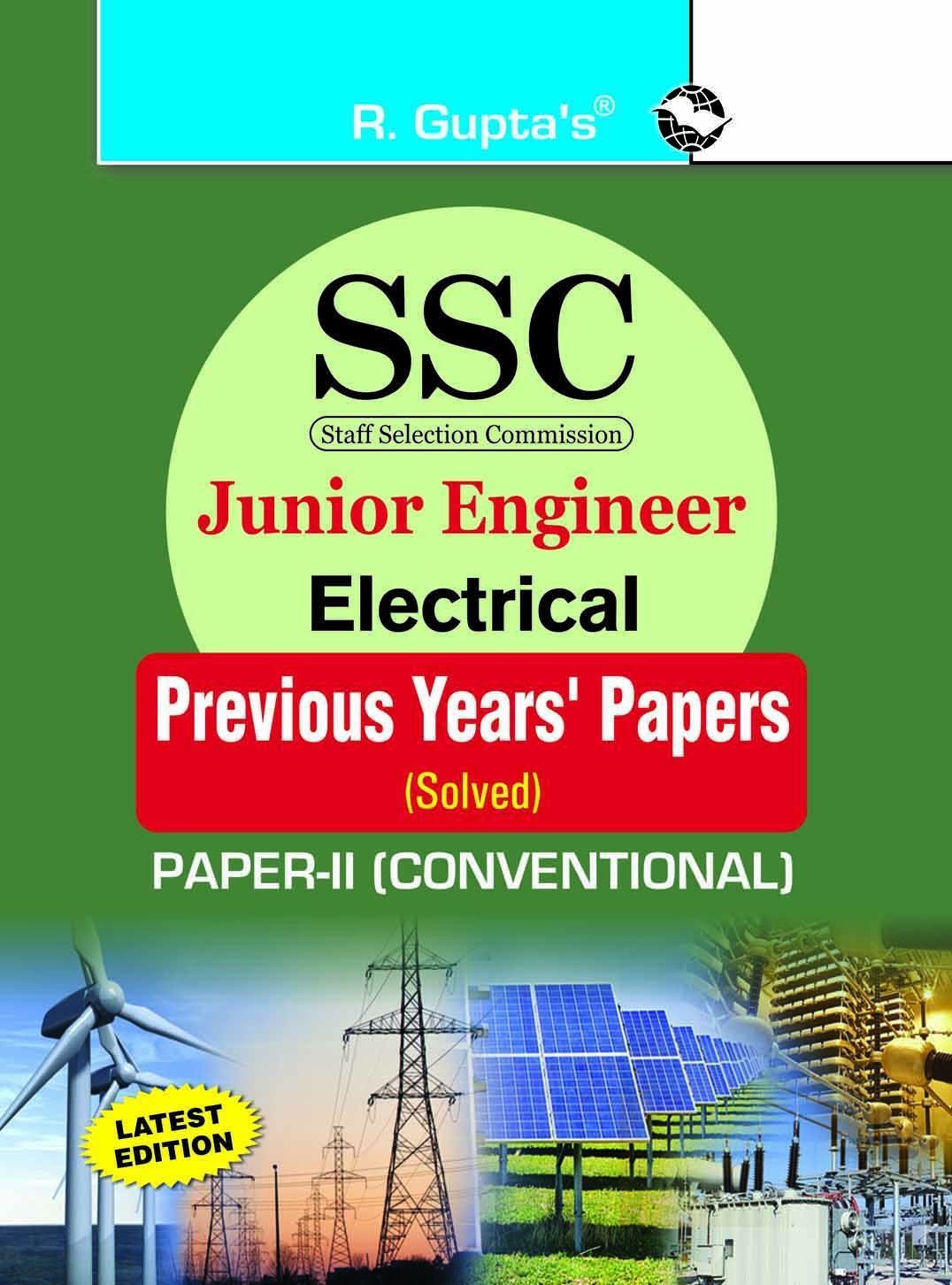 SSC: Junior Engineer Electrical (Paper-II: Conventional): Previous Years' Papers (Solved) [Paperback] [Jan 01, 2020] RPH Editorial Board
