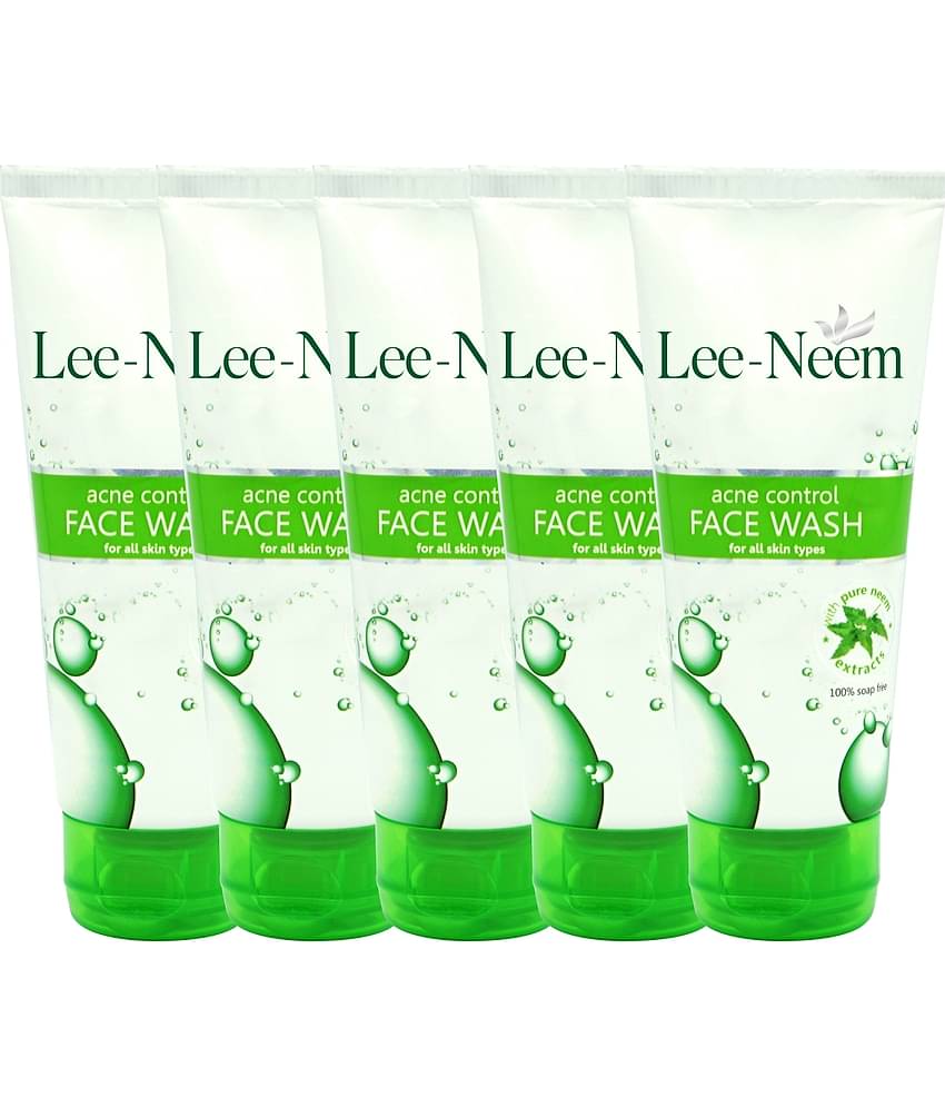 Leeford Lee Neem Acne Control Face Wash-pure neem extracts for clear skin (70g each, Pack of 5)